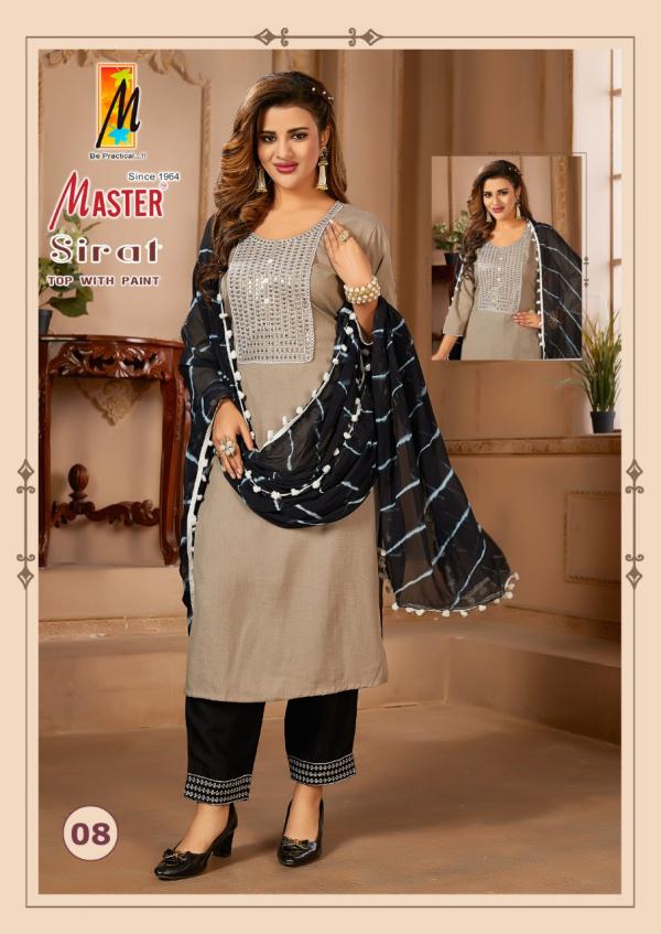 Master Sirat Fancy Kurti With Bottom Dupatta Collection